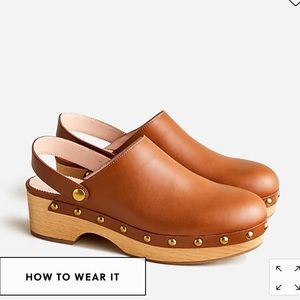 J. Crew convertible leather clogs